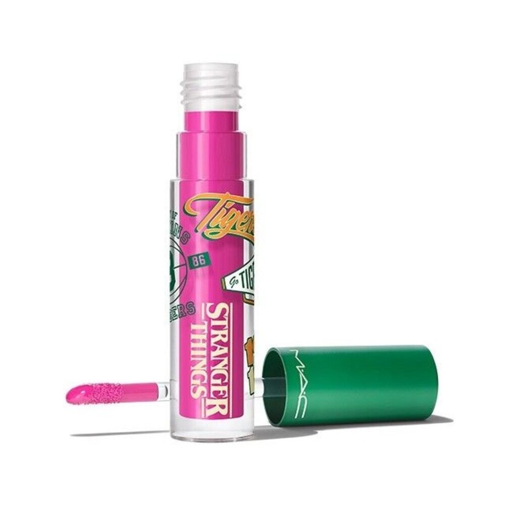 MAC X STRANGER THINGS WILD WHEELER Lip Gloss Lipglass ~Bright Fuchsia ~ RETIRED